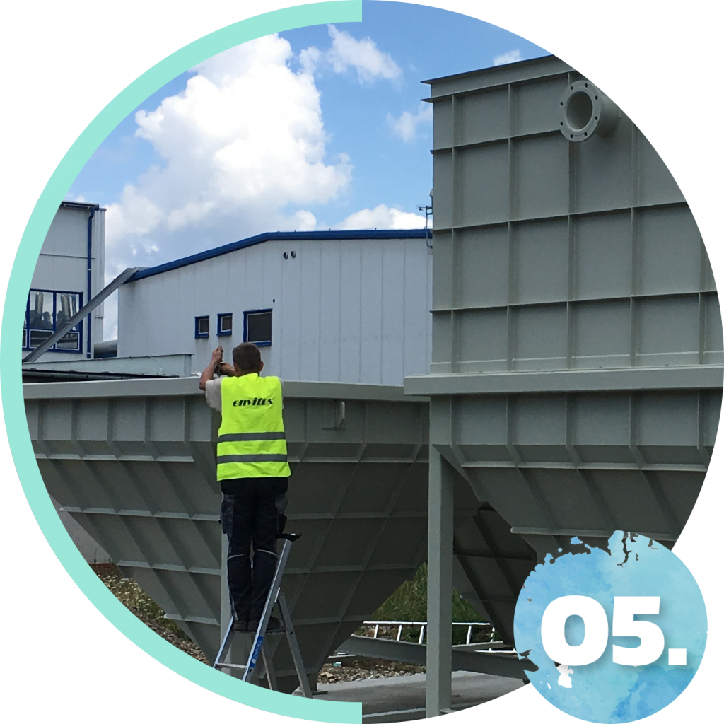 postup 5 | ENVITES | Technologie pro vodní a kalové hospodářství - Brno